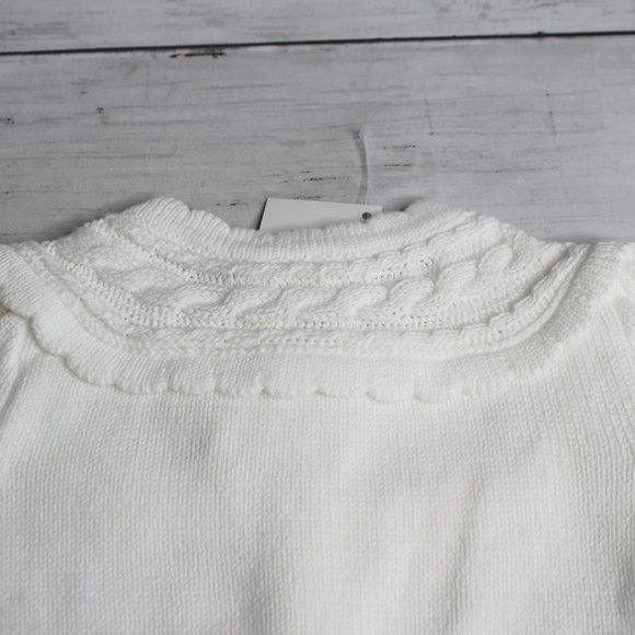 Gymboree Girl's White Cardigan Sweater Size 2T Button Up - Picture 5 of 5